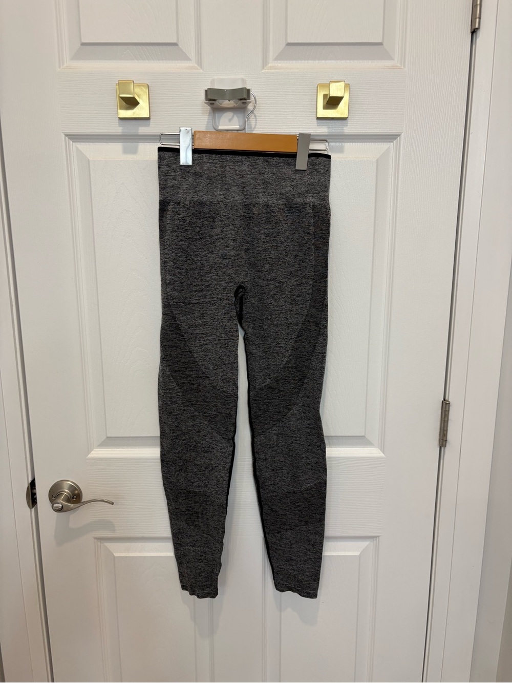 Pink By Victoria Secrets Dark Gray Seamless Active Leggings #1457